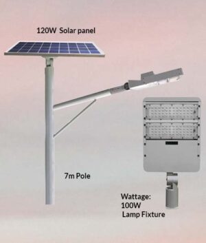 Separate Solar Panel Street Light - MH6T-120W*3